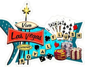 Viva Las Vegas Metal Sign