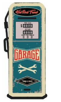 Metal "Hot Rod Fund" coin bank