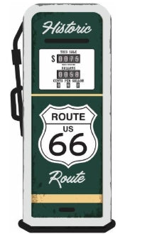 Metal Tabletop Route 66 Coin Bank