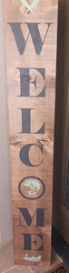 Wooden porch sign