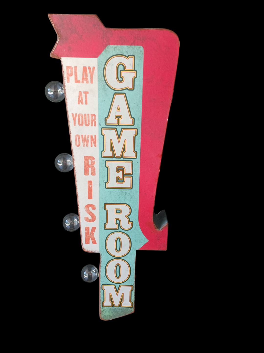 "Game Room" marquee sign