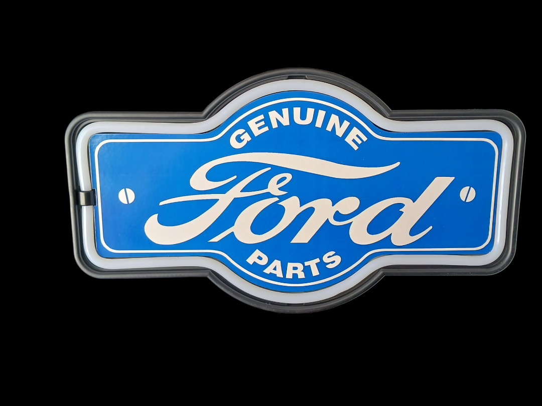 "Genuine Ford Parts" LED rope sign